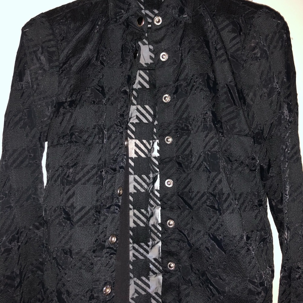 House of Holland Sheer Plaid Shirt - Picture 5 of 6